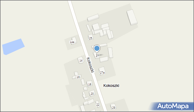 Kokoszki, Kokoszki, 27, mapa Kokoszki