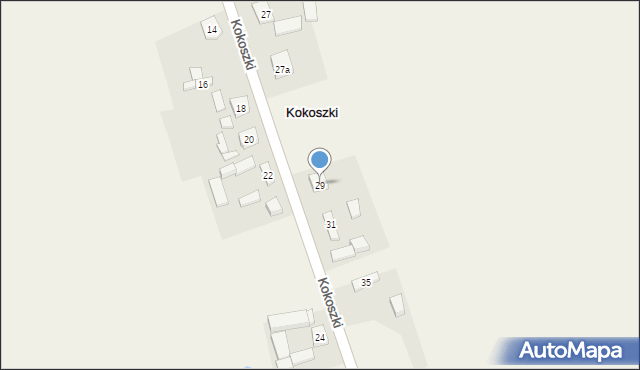 Kokoszki, Kokoszki, 29, mapa Kokoszki