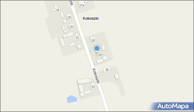 Kokoszki, Kokoszki, 33, mapa Kokoszki