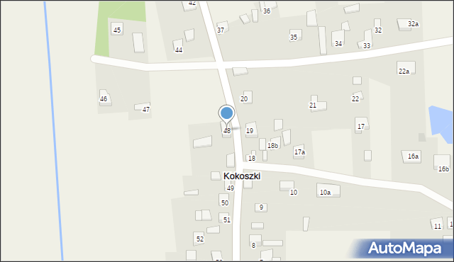 Kokoszki, Kokoszki, 48, mapa Kokoszki