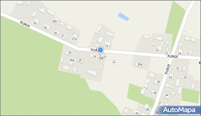 Kokot, Kokot, 24a, mapa Kokot