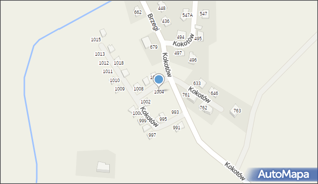 Kokotów, Kokotów, 1004, mapa Kokotów