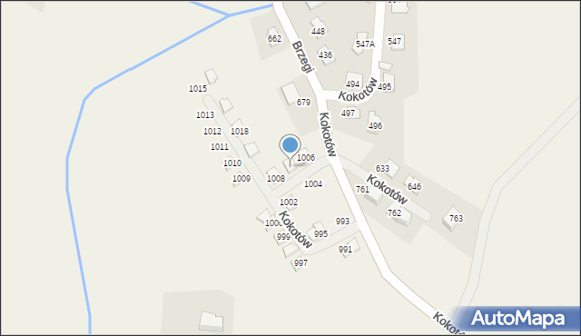 Kokotów, Kokotów, 1007, mapa Kokotów
