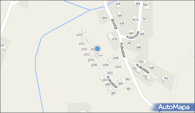 Kokotów, Kokotów, 1019, mapa Kokotów