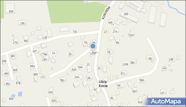 Kokotów, Kokotów, 1030, mapa Kokotów