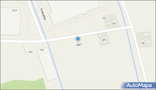 Kokotów, Kokotów, 1040, mapa Kokotów