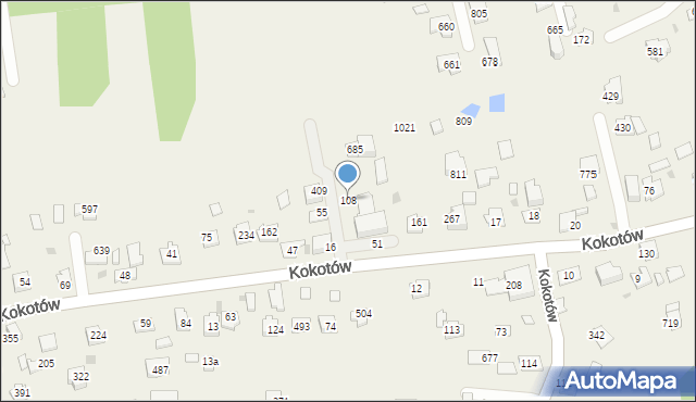 Kokotów, Kokotów, 108, mapa Kokotów