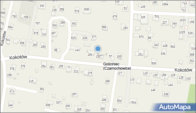 Kokotów, Kokotów, 132, mapa Kokotów