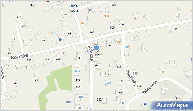 Kokotów, Kokotów, 135, mapa Kokotów