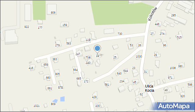 Kokotów, Kokotów, 14, mapa Kokotów