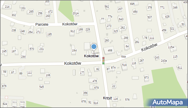 Kokotów, Kokotów, 191, mapa Kokotów