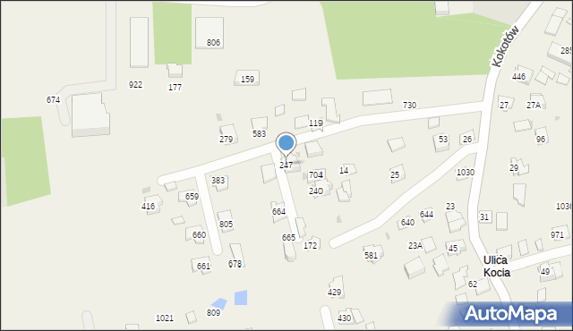 Kokotów, Kokotów, 247, mapa Kokotów