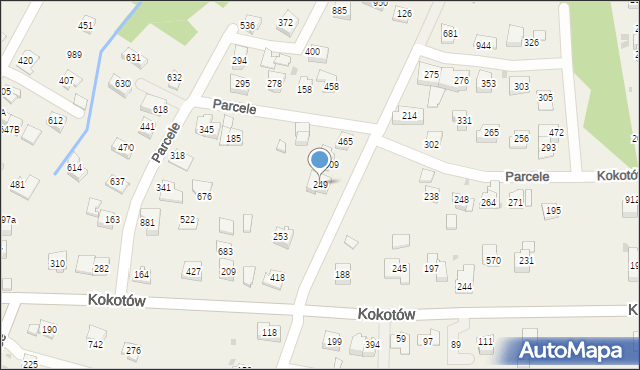 Kokotów, Kokotów, 249, mapa Kokotów