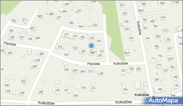 Kokotów, Kokotów, 256, mapa Kokotów