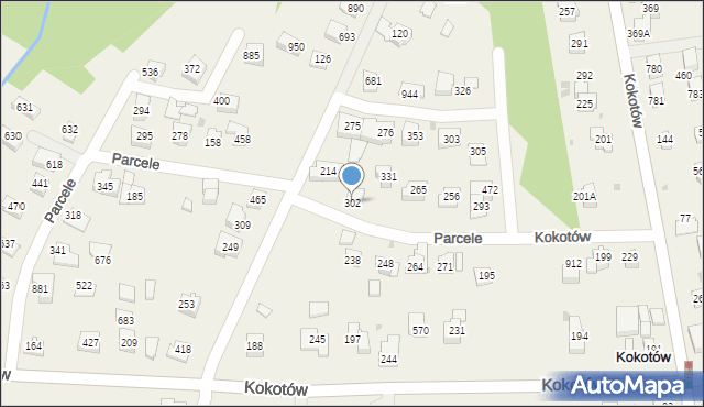 Kokotów, Kokotów, 302, mapa Kokotów