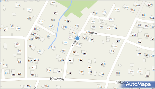 Kokotów, Kokotów, 318, mapa Kokotów