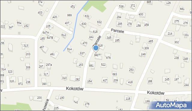 Kokotów, Kokotów, 341, mapa Kokotów