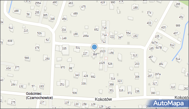 Kokotów, Kokotów, 344, mapa Kokotów