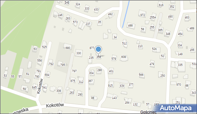 Kokotów, Kokotów, 358, mapa Kokotów