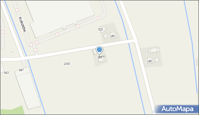Kokotów, Kokotów, 385, mapa Kokotów
