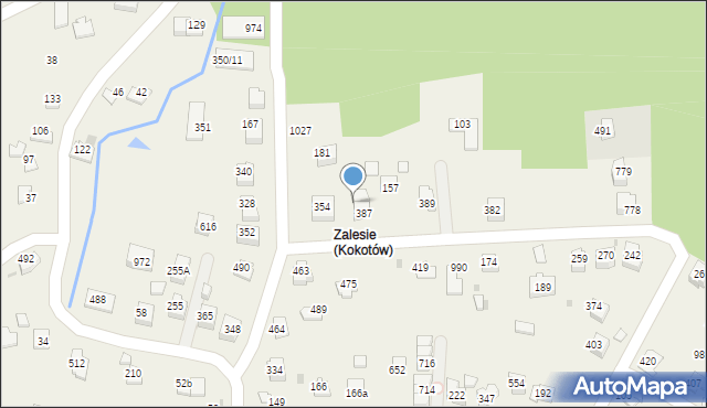 Kokotów, Kokotów, 387A, mapa Kokotów
