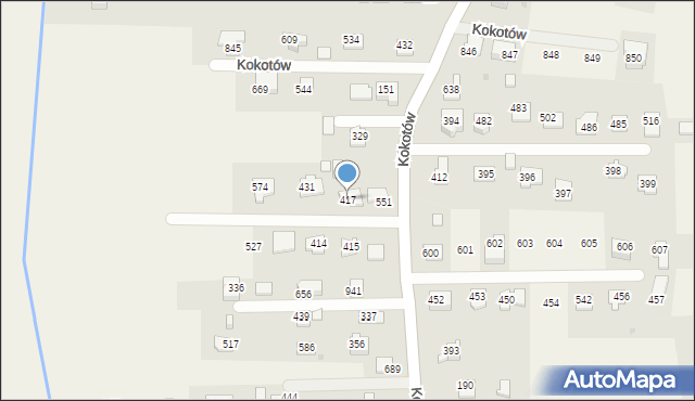 Kokotów, Kokotów, 417, mapa Kokotów