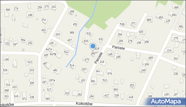 Kokotów, Kokotów, 441, mapa Kokotów