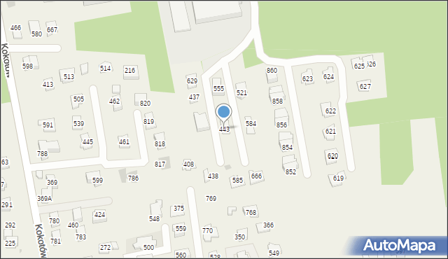 Kokotów, Kokotów, 443, mapa Kokotów