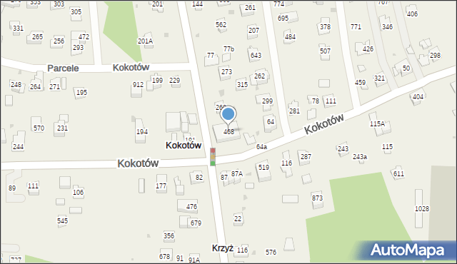 Kokotów, Kokotów, 468, mapa Kokotów