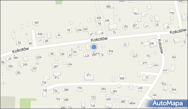 Kokotów, Kokotów, 493, mapa Kokotów