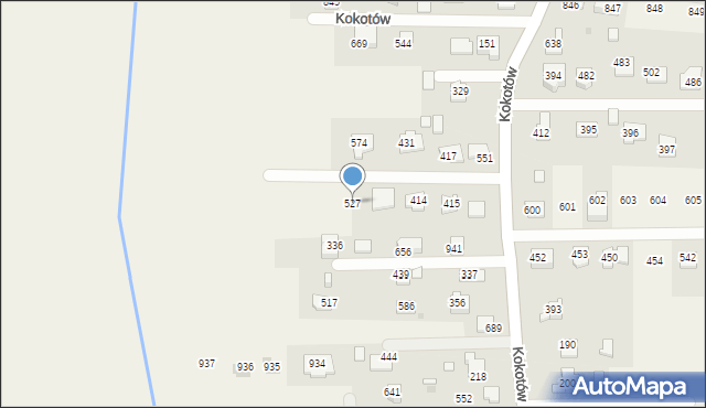 Kokotów, Kokotów, 527, mapa Kokotów