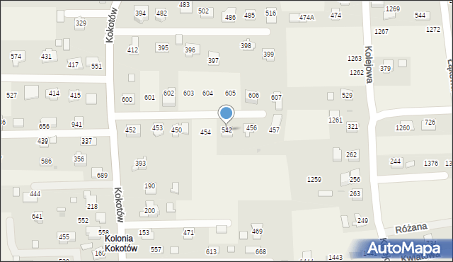 Kokotów, Kokotów, 542, mapa Kokotów