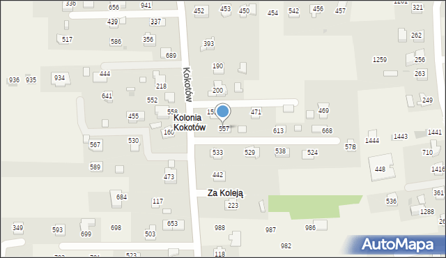 Kokotów, Kokotów, 557, mapa Kokotów