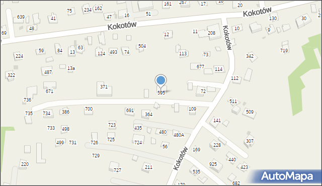 Kokotów, Kokotów, 595, mapa Kokotów
