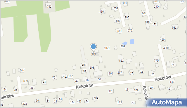 Kokotów, Kokotów, 685, mapa Kokotów