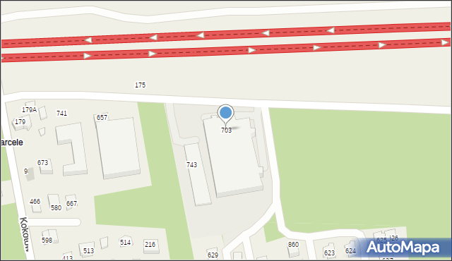 Kokotów, Kokotów, 703, mapa Kokotów