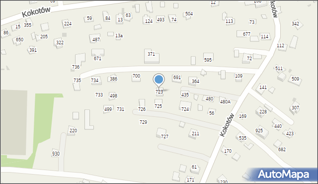 Kokotów, Kokotów, 723, mapa Kokotów