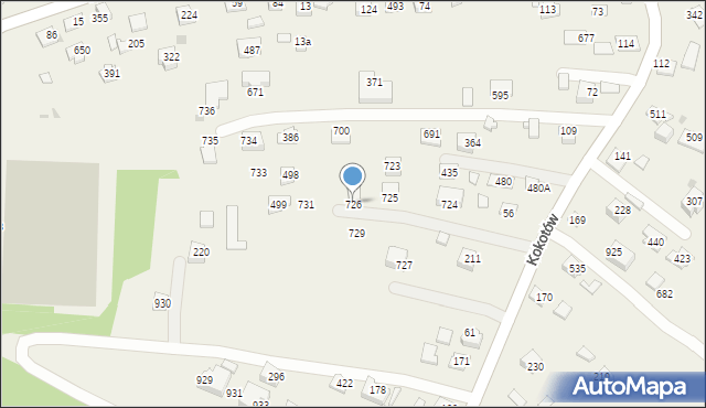 Kokotów, Kokotów, 726, mapa Kokotów