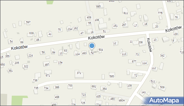 Kokotów, Kokotów, 74, mapa Kokotów