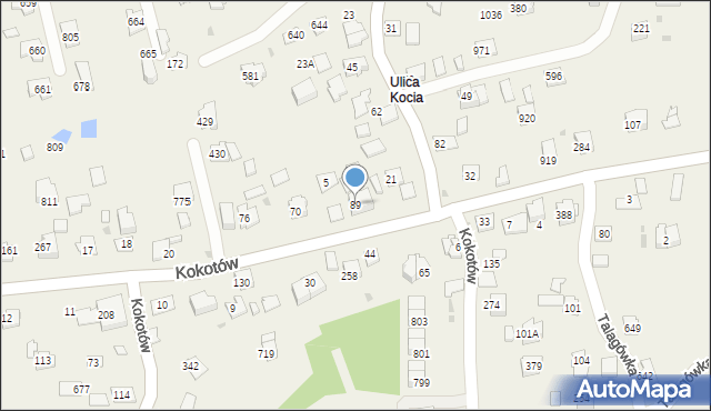 Kokotów, Kokotów, 89, mapa Kokotów