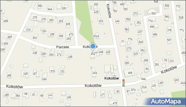 Kokotów, Kokotów, 912, mapa Kokotów