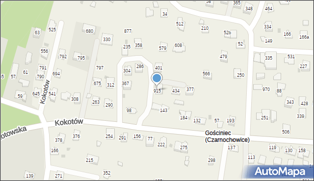 Kokotów, Kokotów, 915, mapa Kokotów