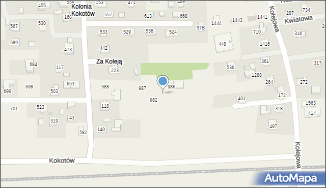Kokotów, Kokotów, 984, mapa Kokotów