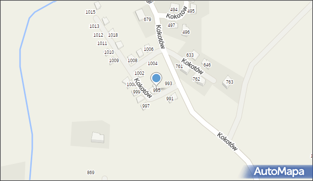 Kokotów, Kokotów, 995, mapa Kokotów