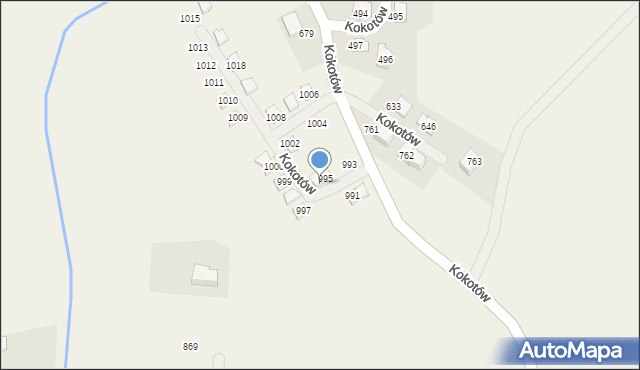 Kokotów, Kokotów, 996, mapa Kokotów