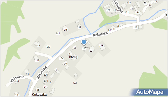 Kokuszka, Kokuszka, 146, mapa Kokuszka