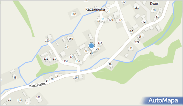 Kokuszka, Kokuszka, 41, mapa Kokuszka