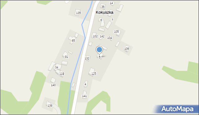 Kokuszka, Kokuszka, 5, mapa Kokuszka
