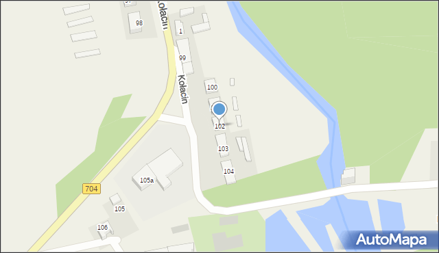 Kołacin, Kołacin, 102, mapa Kołacin