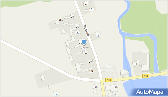 Kołacin, Kołacin, 22, mapa Kołacin
